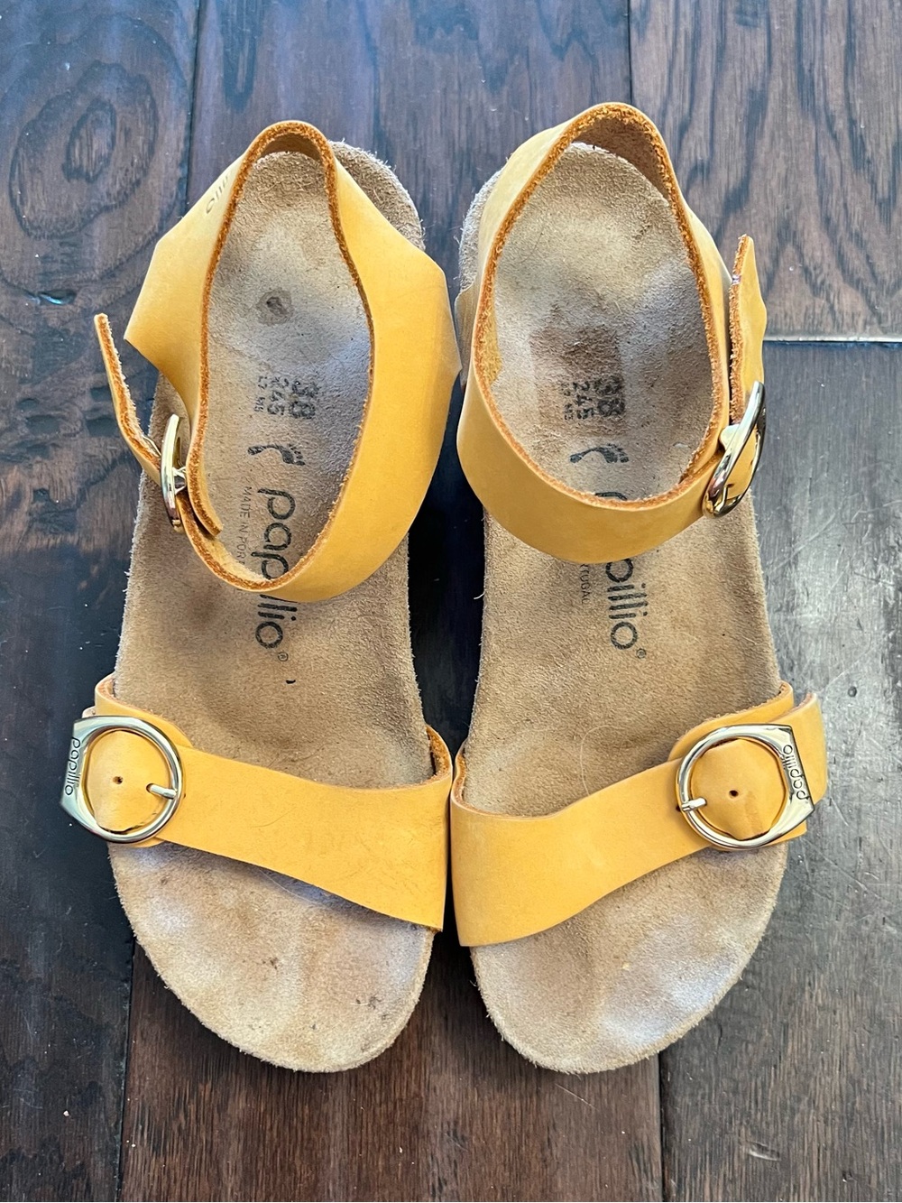 Birkenstock Papllio Soley Apricot Nubuck Women’s Wedge Heel Sandals